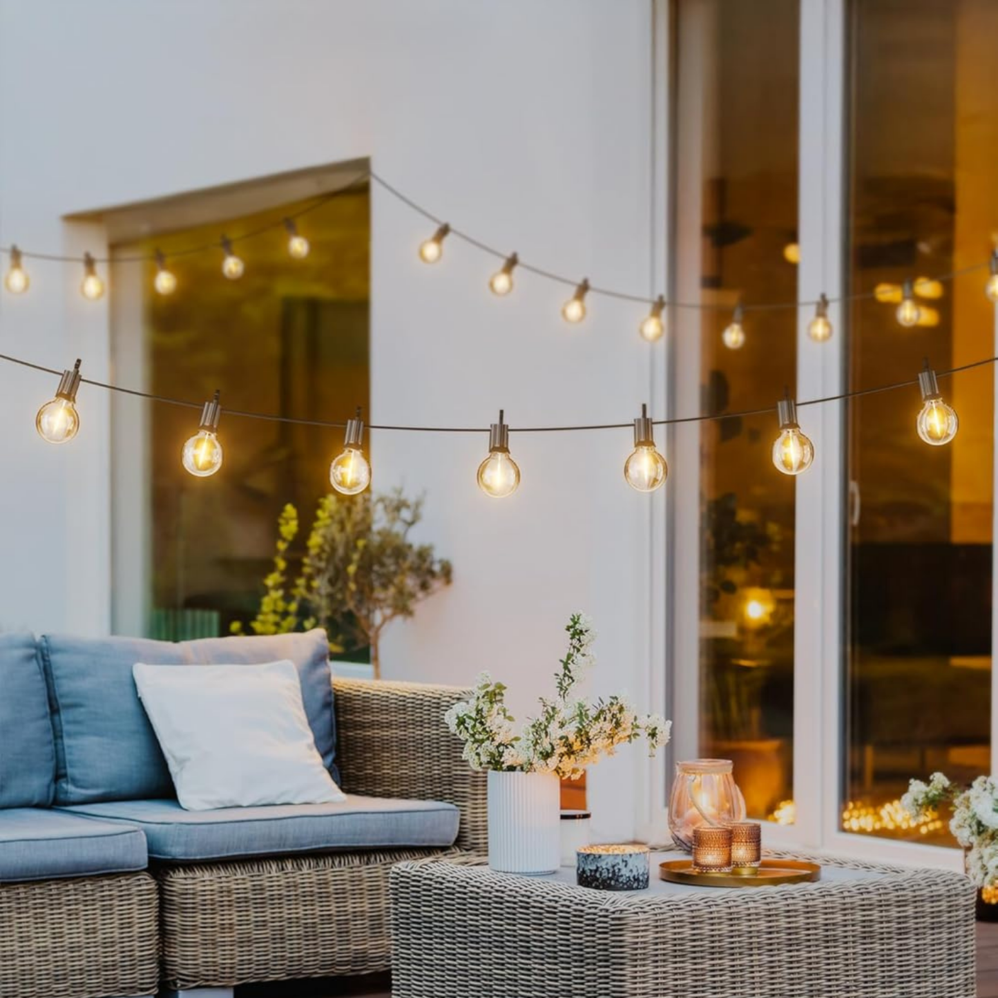 DIY Balcony Decor Lights